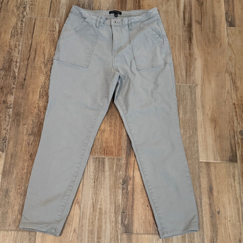 Banana Republic Womens Ankle Utility Pants Size 12 Gray High‎ Rise